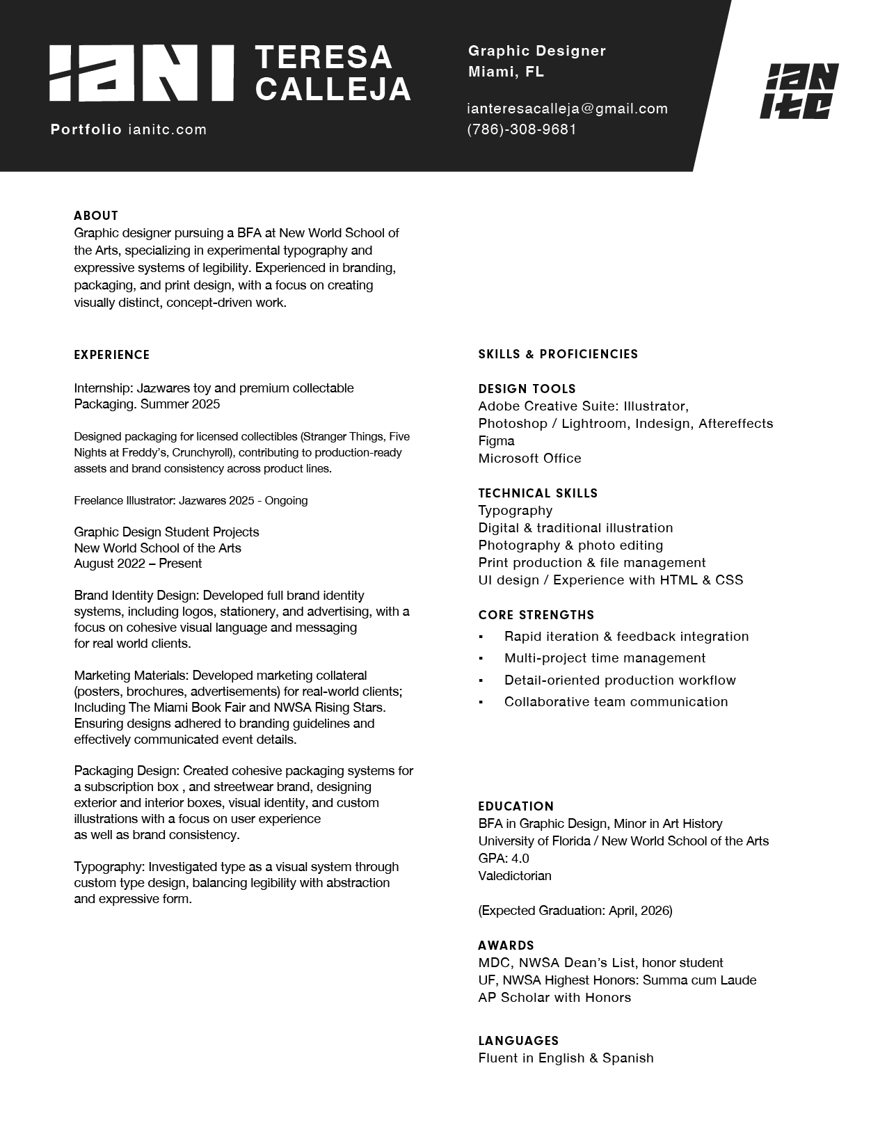 Ian Teresa-Calleja resume